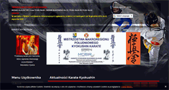 Desktop Screenshot of karatetkkfbukowno.pl